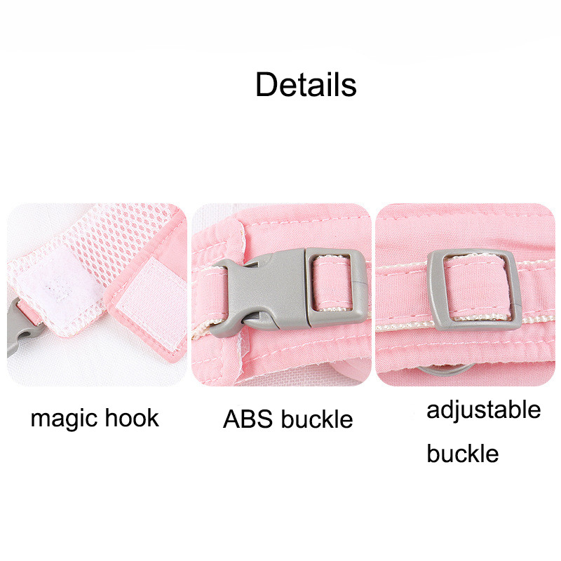 Harnaș pentru câini cu aripi drăguțe roz, vestă reglabilă pentru animale de companie, haine pentru câini de talie mică, mijlocie, cu cataramă cu plasture personalizate, accesorii de dresaj pentru câini