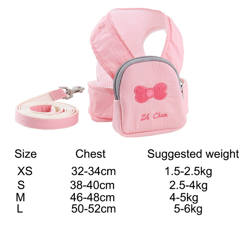 Harnaș pentru câini cu aripi drăguțe roz, vestă reglabilă pentru animale de companie, haine pentru câini de talie mică, mijlocie, cu cataramă cu plasture personalizate, accesorii de dresaj pentru câini