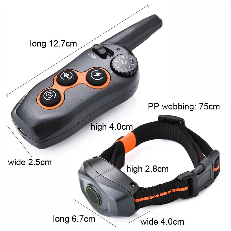 600m de control de la distanță pentru antrenament pentru câine, guler de câine, control de la distanță, pentru antrenament, reîncărcabil, pentru a opri latratul de câine