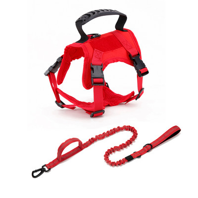 Samll Ham pentru câini, guler de vestă, curea reglabilă pentru antrenament, set de ham și lesă de siguranță pentru mers pentru cățel