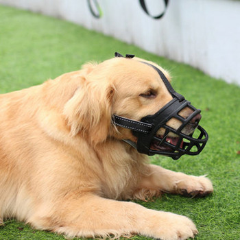 Намордник за домашно куче Мека силиконова маска за лице с голямо куче Обучение против ухапване Светлоотражатели против лай Аксесоари за домашни любимци кученце регулируема