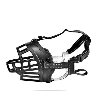 Bot pentru câine de companie Silicon moale Mască de față pentru câine mare Antrenament Anti-mușcătură reflectorizant Anti-latră Accesorii pentru animale de companie cățel reglabil