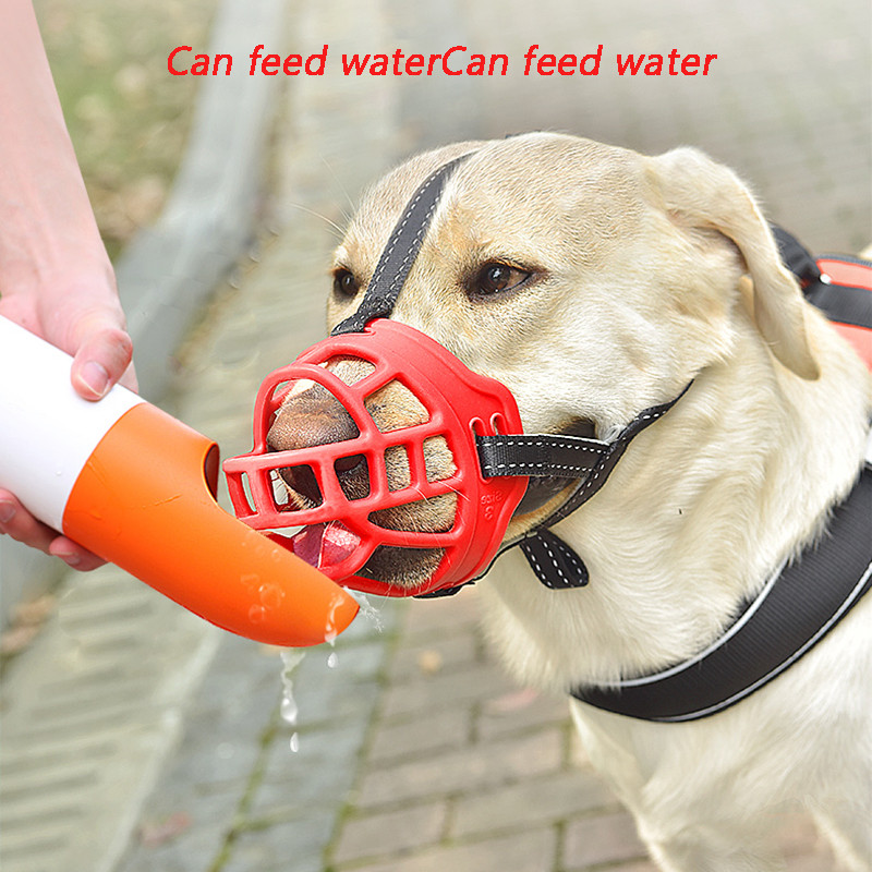 Bot pentru câine de companie Silicon moale Mască de față pentru câine mare Antrenament Anti-mușcătură reflectorizant Anti-latră Accesorii pentru animale de companie cățel reglabil