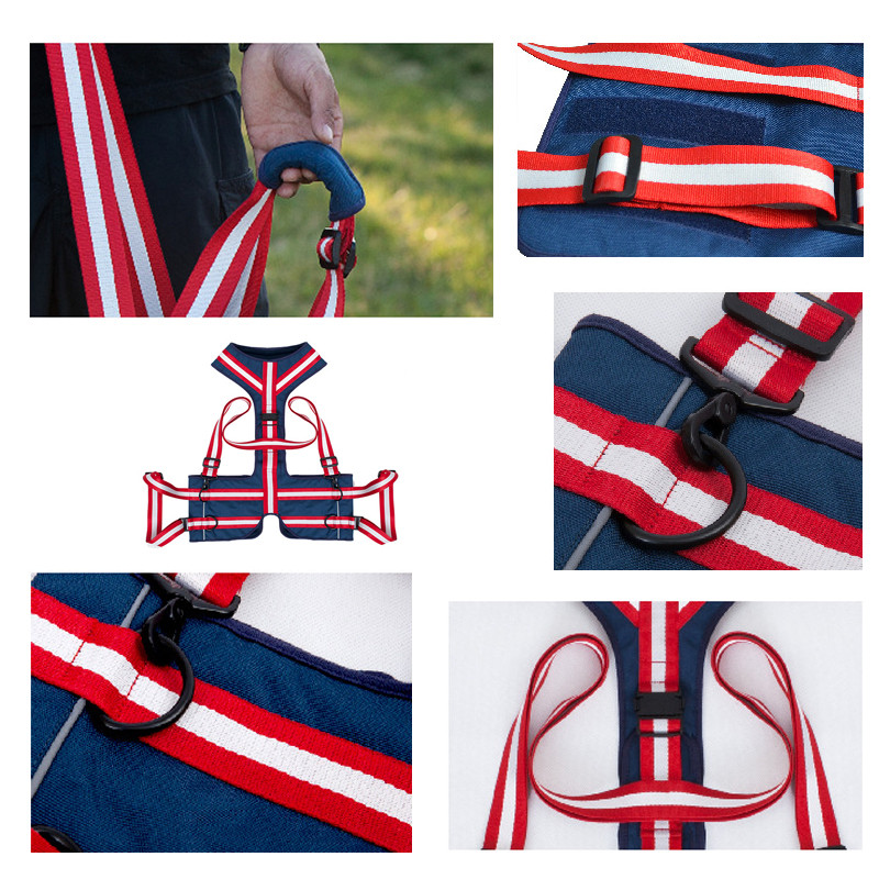 Vidutiniams ir dideliems šunims Nailono naminių šunų traukiamo diržo diržas neįgaliems šunims krūtinės diržas senyvo amžiaus šunims pagalbiniai diržo atkūrimo reikmenys