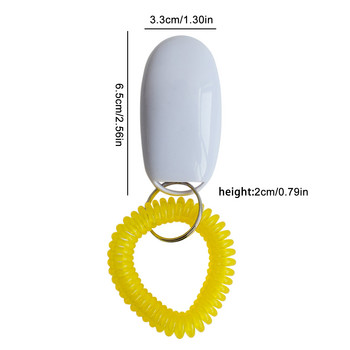 1PC φορητός οδηγός εκπαίδευσης Clicker Dog Supplies Whistle Trainer Delicate Button Clicker Pets Dog Cat Pet Clicker
