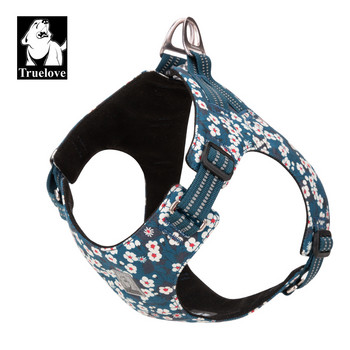 Truelove λουλούδι σκύλου Floral Doggy Harness Dog Γιλέκο τύπου Dog Walking Chain Small Medium Puppy Cat Printed Cotton TLH1912