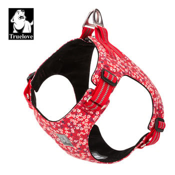 Truelove λουλούδι σκύλου Floral Doggy Harness Dog Γιλέκο τύπου Dog Walking Chain Small Medium Puppy Cat Printed Cotton TLH1912