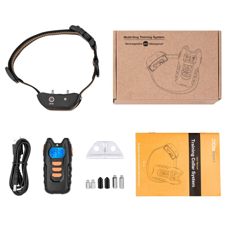 Sunet Soc Vibrație Reîncărcabil Reîncărcabil Guler Anti-Lătrat Antrenamentul câinilor de companie