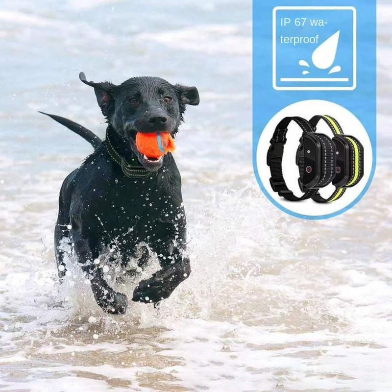 Sunet Soc Vibrație Reîncărcabil Reîncărcabil Guler Anti-Lătrat Antrenamentul câinilor de companie