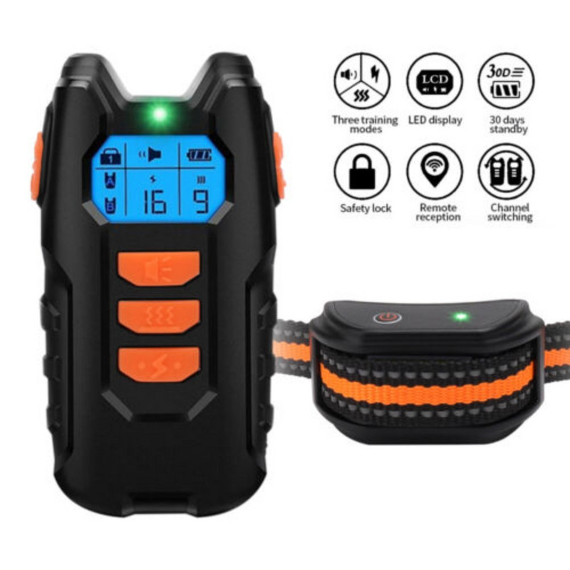 Sunet Soc Vibrație Reîncărcabil Reîncărcabil Guler Anti-Lătrat Antrenamentul câinilor de companie