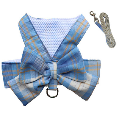 Φούστα με κολάρο σκύλου με φιόγκο Χαριτωμένο λουρί για κατοικίδια με λουρί στήθους σχοινί έλξης γάτα σκυλιά Ρούχα λουρί Γιλέκο Princess Tutu φόρεμα Φούστα