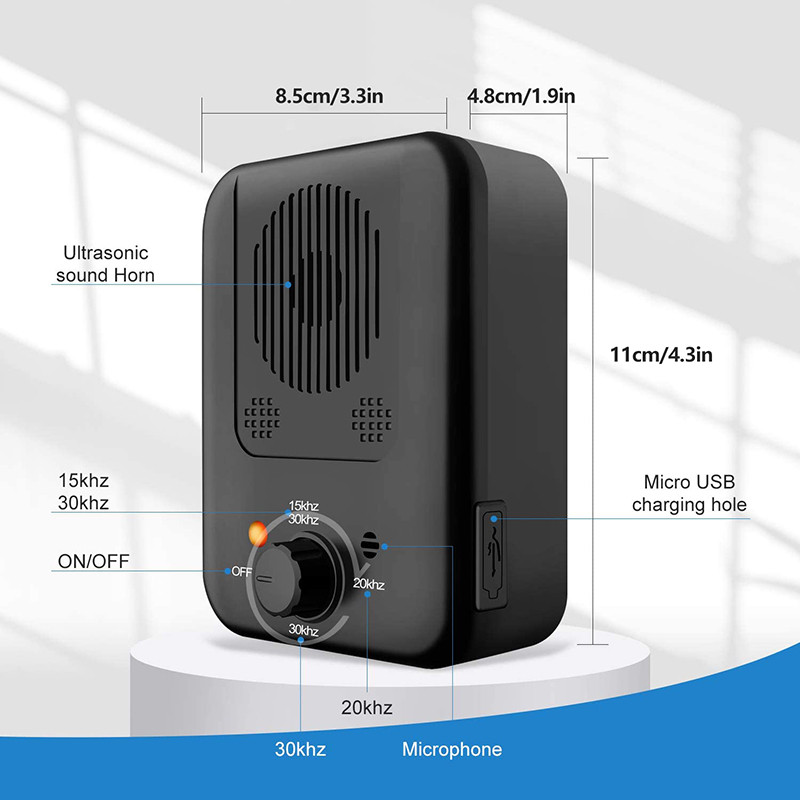 Novi ultrazvučni tjerač pasa za kućne ljubimce Automatski uređaj za treniranje lajanja Vanjski uređaj za zaštitu od buke Podesiva oprema za lajanje mrvica Oprema za kućne ljubimce