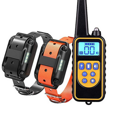 Zgarda electrică de dresaj pentru câini, impermeabilă, reîncărcabilă, cu telecomandă pentru animale de companie, cu afișaj LCD, pentru toate dimensiunile zgarda anti-latrat