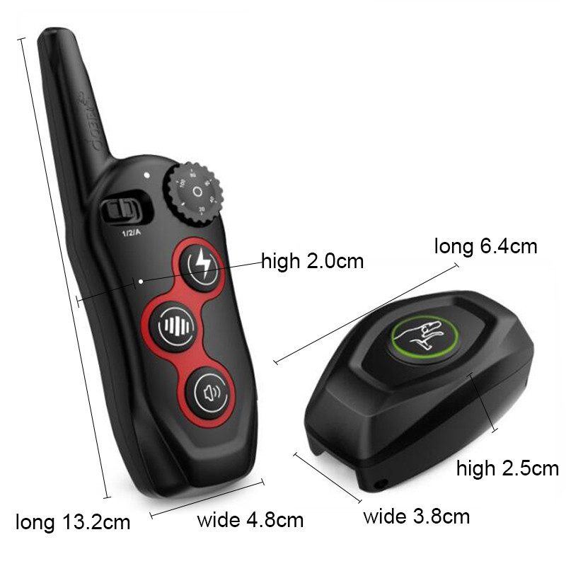 Dispozitiv de dresaj pentru câini cu telecomandă de 600 m, oprire automată a lătratului, guler de șoc electric, reîncărcabil, impermeabil, pentru dresaj pentru câini