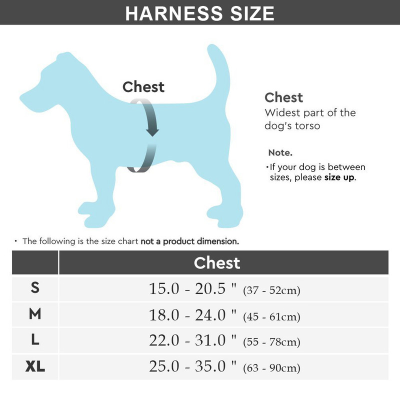 Ham pentru câini mare, imprimat reflectorizant, vestă durabilă din nailon pentru animale de companie, ham pentru câini fără tragere, vestă reglabilă pentru câini de dimensiuni medii mari