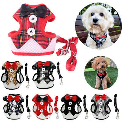 Κομψά περιλαίμια σκύλου με γραβάτα με ρυθμιζόμενο σχοινί πρόσφυσης για μικρούς μεσαίους σκύλους Αξεσουάρ για σκύλους για γάτα