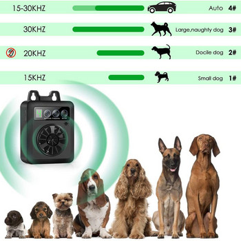Устройство за контрол на кучешки лай 50FT Range Stop Barking Ултразвуково устройство за контрол на лаенето на домашни кучета Безопасно за всички кучета Устройство за обучение без лай