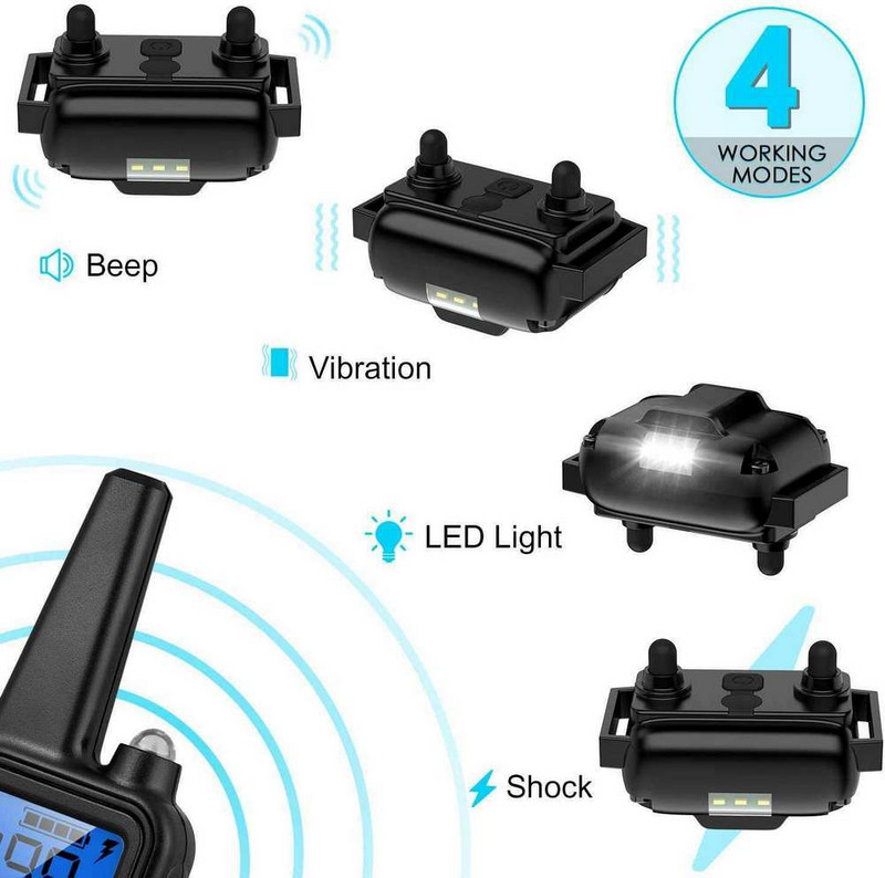 Odbojnik pasa za kućne ljubimce Uređaj za odvikavanje od lajanja i zaustavljanja lajanja Trener za odgoj Vibraciona ogrlica protiv lajanja Ultrazvučni pribor za kućne ljubimce
