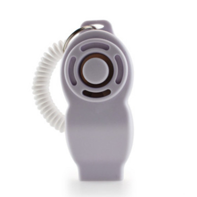 Fluier de dresaj pentru câini din plastic colorat, în formă de 8, 2 în 1, portabil, pentru antrenorul de căței, ghid de ajutor cu frânghie elastică.