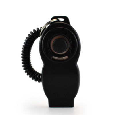 Fluier de dresaj pentru câini din plastic colorat, în formă de 8, 2 în 1, portabil, pentru antrenorul de căței, ghid de ajutor cu frânghie elastică.