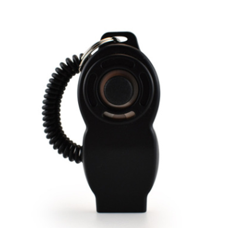 Fluier de dresaj pentru câini din plastic colorat, în formă de 8, 2 în 1, portabil, pentru antrenorul de căței, ghid de ajutor cu frânghie elastică.