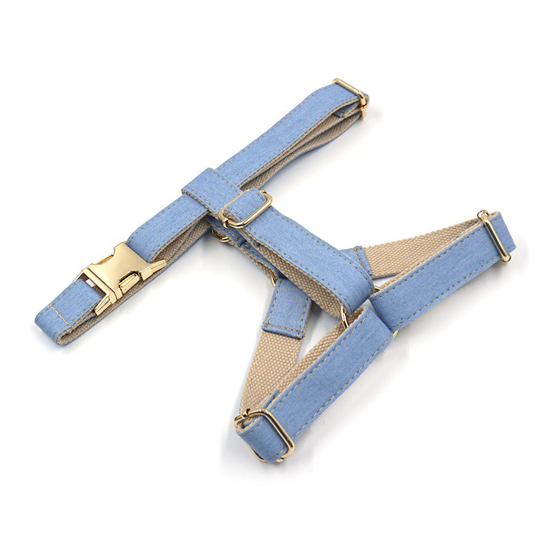 Set de gulere și lese pentru ham pentru câini, personalizat, personalizat, cu etichetă de identificare gravată, cu plăcuță de identificare, ham cu distribuitor de pungi pentru caca