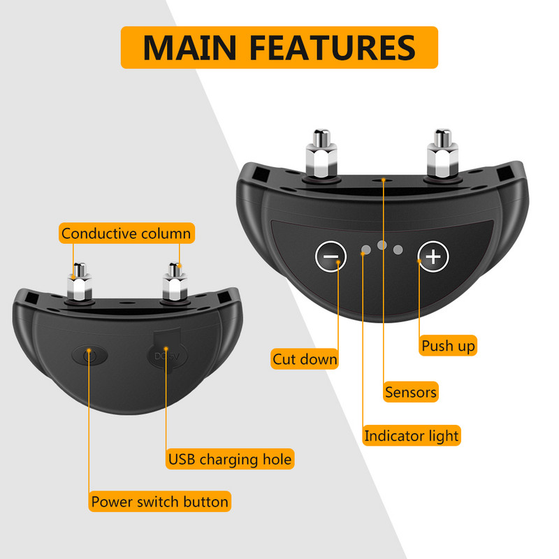 Intelligentne koera haukumisvastane kaelarihm koera treenimisrihm USB laadimisega haukumisvastane kaelarihm koertele haukumisvastane seade IP65 veekindel