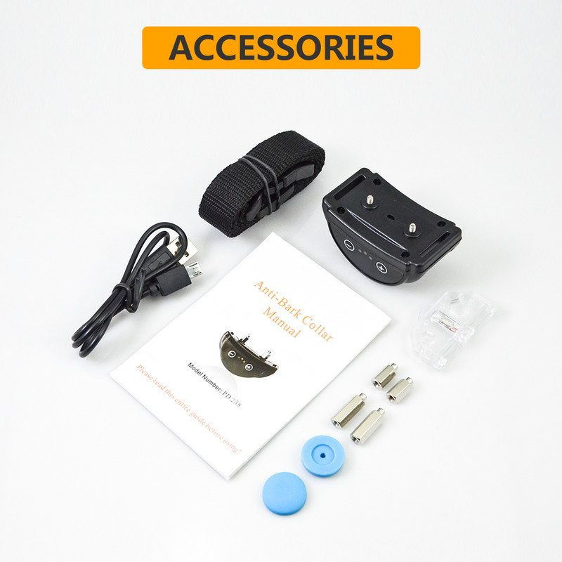 Intelligentne koera haukumisvastane kaelarihm koera treenimisrihm USB laadimisega haukumisvastane kaelarihm koertele haukumisvastane seade IP65 veekindel