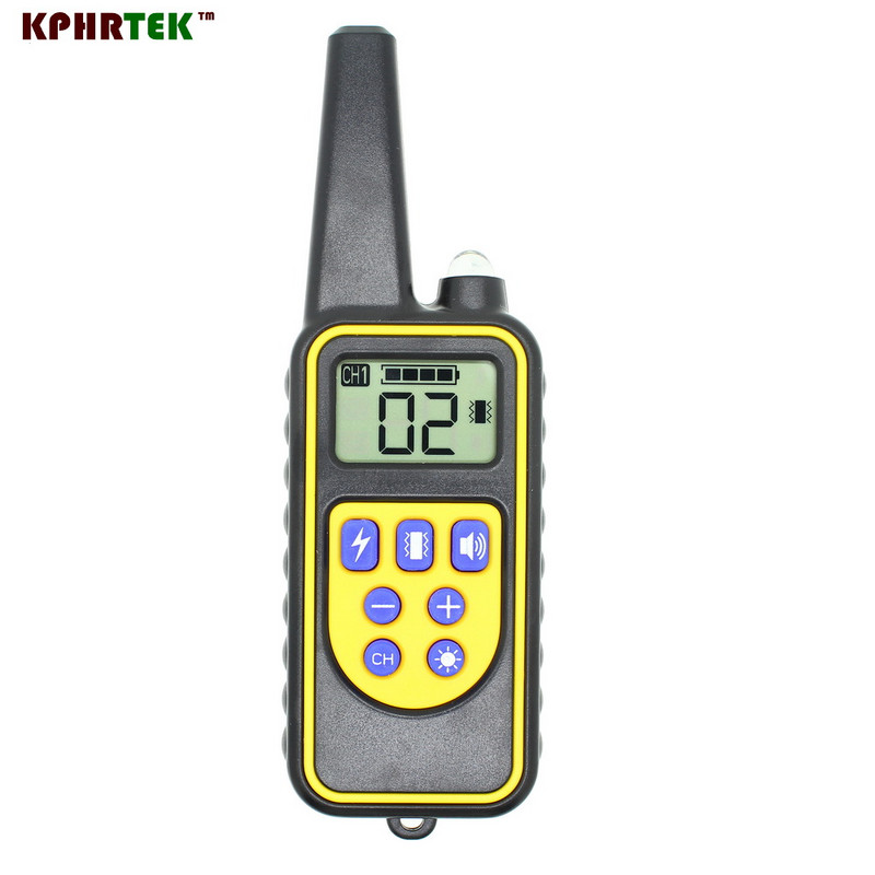 Επαναφορτιζόμενος εκπαιδευτής σκύλων με 1 κολάρο για σκύλους με κολάρο απομακρυσμένης εκπαίδευσης με αδιάβροχο 100g2280