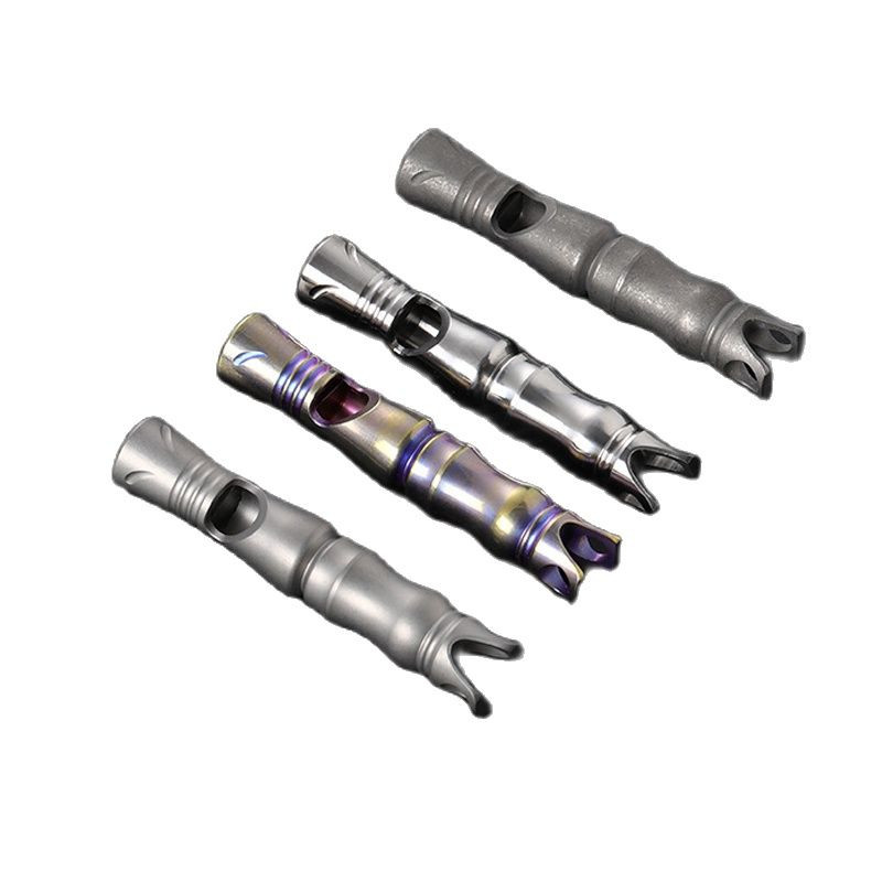 Fluier super-ușor din aliaj de titan Fluier sport pentru antrenor pentru antrenor pentru drumeții în aer liber Kit de supraviețuire