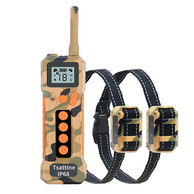 Νέο τηλεχειριστήριο ηλεκτρικό σοκ εκπαιδευτή σκύλων Υπερηχητικό μεγάλο, μεσαίο και μικρό πώμα αποφλοίωσης σκύλου κολάρο κατοικίδιων ζώων