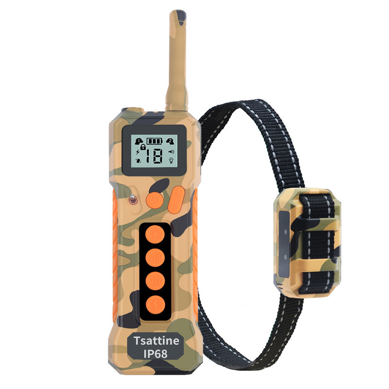 Νέο τηλεχειριστήριο ηλεκτρικό σοκ εκπαιδευτή σκύλων Υπερηχητικό μεγάλο, μεσαίο και μικρό πώμα αποφλοίωσης σκύλου κολάρο κατοικίδιων ζώων