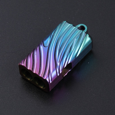 Antrenament câine fluier de supraviețuire de urgență din aliaj de titan pentru camping în aer liber Fluier multifuncțional cu dublă frecvență