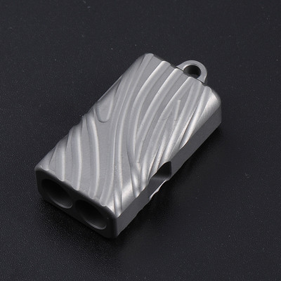 Antrenament câine fluier de supraviețuire de urgență din aliaj de titan pentru camping în aer liber Fluier multifuncțional cu dublă frecvență