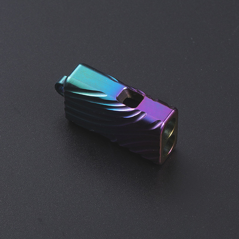 Antrenament câine fluier de supraviețuire de urgență din aliaj de titan pentru camping în aer liber Fluier multifuncțional cu dublă frecvență