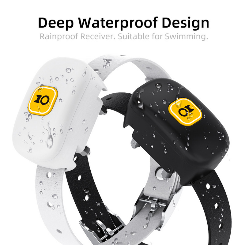 500 m kaugtreeningu kaelarihm haukumisvastane laetav veekindel intelligentne automaatne kaelarihm väikesele keskmisele suurele lemmikloomakoerale