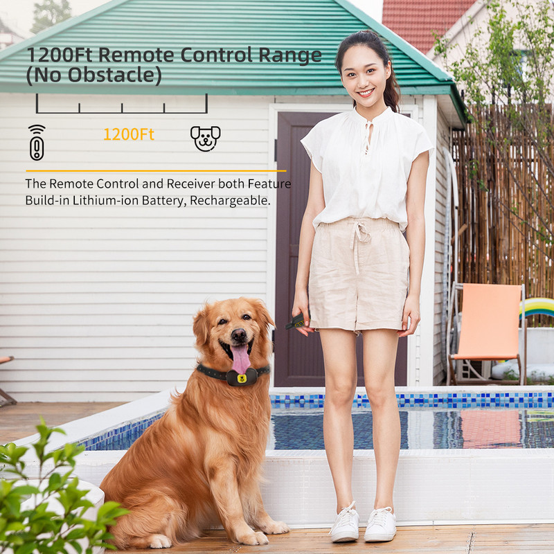 500 m kaugtreeningu kaelarihm haukumisvastane laetav veekindel intelligentne automaatne kaelarihm väikesele keskmisele suurele lemmikloomakoerale