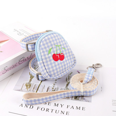 Τσάντα με λουρί γλυκού σκύλου, Λειτουργικό κολάρο γάτας κατοικίδιων ζώων, λουλούδι, λουλούδι για κουτάβι γατάκι, κρεμαστό λαιμό, εξωτερικό κολάρο κουταβιού για περπάτημα