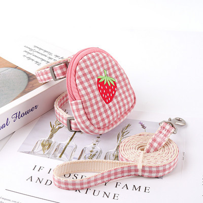 Τσάντα με λουρί γλυκού σκύλου, Λειτουργικό κολάρο γάτας κατοικίδιων ζώων, λουλούδι, λουλούδι για κουτάβι γατάκι, κρεμαστό λαιμό, εξωτερικό κολάρο κουταβιού για περπάτημα