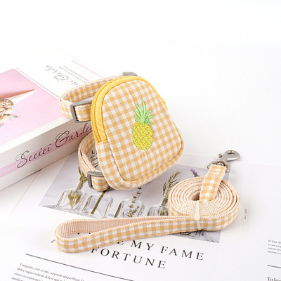 Τσάντα με λουρί γλυκού σκύλου, Λειτουργικό κολάρο γάτας κατοικίδιων ζώων, λουλούδι, λουλούδι για κουτάβι γατάκι, κρεμαστό λαιμό, εξωτερικό κολάρο κουταβιού για περπάτημα