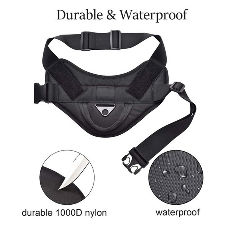 K9 sõjalise taktikalise koera rakmed, vest, rind Saksa lambakoera malinoisi rakmed, reguleeritavad rinnad keskmise suurusega koertele