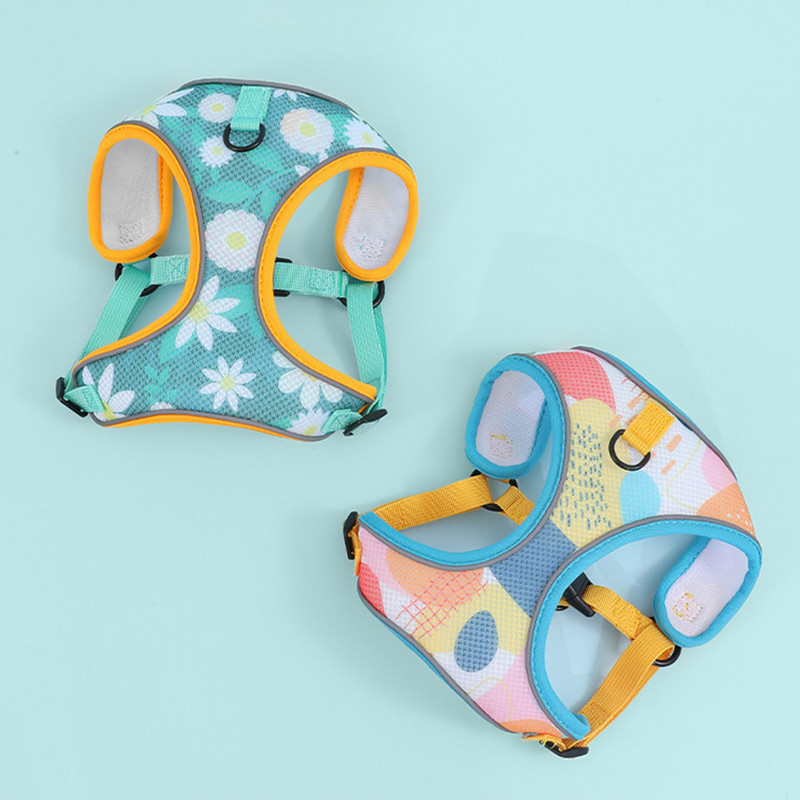 Suņiem kucēnu zirglietas Apkakles siksna Kaķu suns Regulējama Veste Pastaigas Pavada Atstarojoša Elpojoša Tīkla Siksna Mazam Vidējam Mājas Suņiem