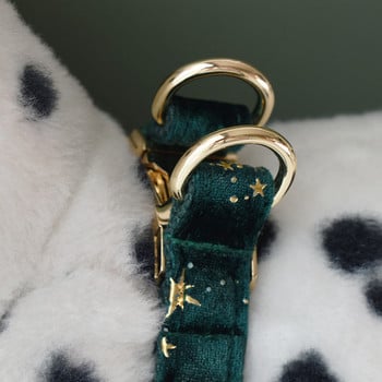 Green Harnes Personalized Puppy Dog Collars ID Δωρεάν χαραγμένο ΛΟΓΟΤΥΠΟ για μικρούς μεσαίους μεγάλους σκύλους American Cocker Spaniel Star 04