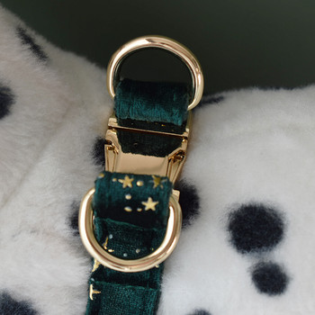 Green Harnes Personalized Puppy Dog Collars ID Δωρεάν χαραγμένο ΛΟΓΟΤΥΠΟ για μικρούς μεσαίους μεγάλους σκύλους American Cocker Spaniel Star 04