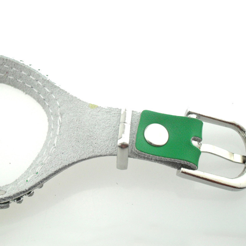 Produktai naminiams gyvūnėliams Naujas dizainas Natūralios karvės minkštos odos mados Bling Kalnų krištolinio akmens diržai šunims mažiems šunims Čihuahua Rose Juoda Žalia