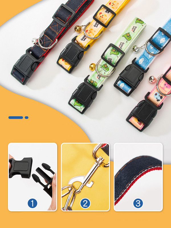 Set pojaseva za pse s dinosaurima. Prsluk s povodcem za pse sa slatkim crtićima Podesivi pojas za mačke s printom na platnu Povodci za pse Potrepštine za pse