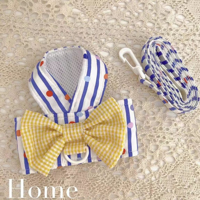 Odjeća za kućne ljubimce Prsluk za male pse Ljetno odijelo za vuču na prsima i leđima Slatki pojas za prsluk Slatka suknja s mašnom Kaput za štene Chihuahua Yorkshire