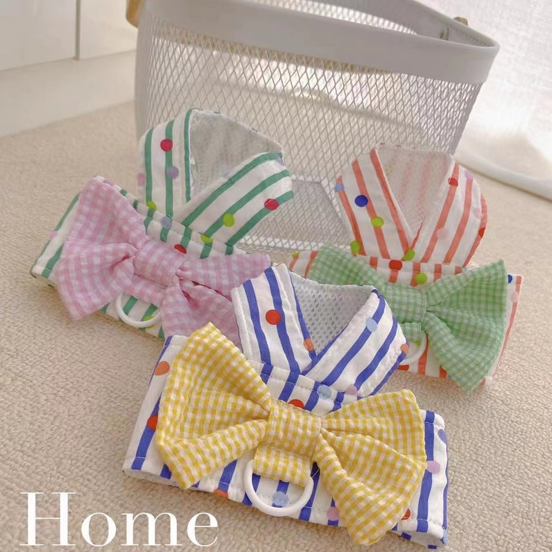 Odjeća za kućne ljubimce Prsluk za male pse Ljetno odijelo za vuču na prsima i leđima Slatki pojas za prsluk Slatka suknja s mašnom Kaput za štene Chihuahua Yorkshire