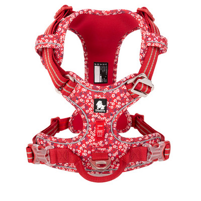 Truelove λουλουδάτο λουλούδι σκύλου με λαβή Βαμβακερό λουρί για κατοικίδια για μικρά μεσαία μεγάλα σκυλιά Γάτες Μαλακό βαμβακερό ανακλαστικό