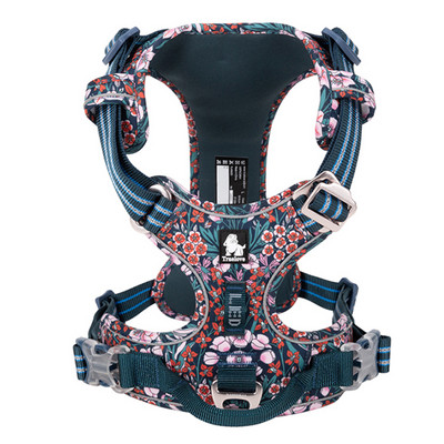 Truelove λουλουδάτο λουλούδι σκύλου με λαβή Βαμβακερό λουρί για κατοικίδια για μικρά μεσαία μεγάλα σκυλιά Γάτες Μαλακό βαμβακερό ανακλαστικό